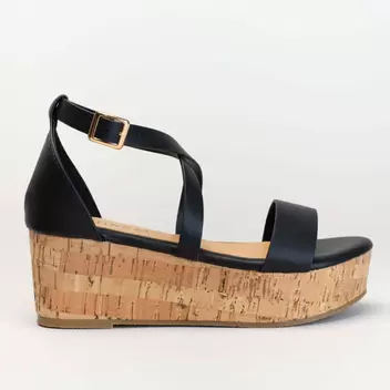 Cork Wedge Sandal
