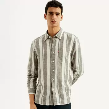 Levi's®Men's Striped Slim Fit Linen Shirt