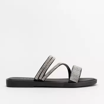 Jelly Diamante Mule Sandal