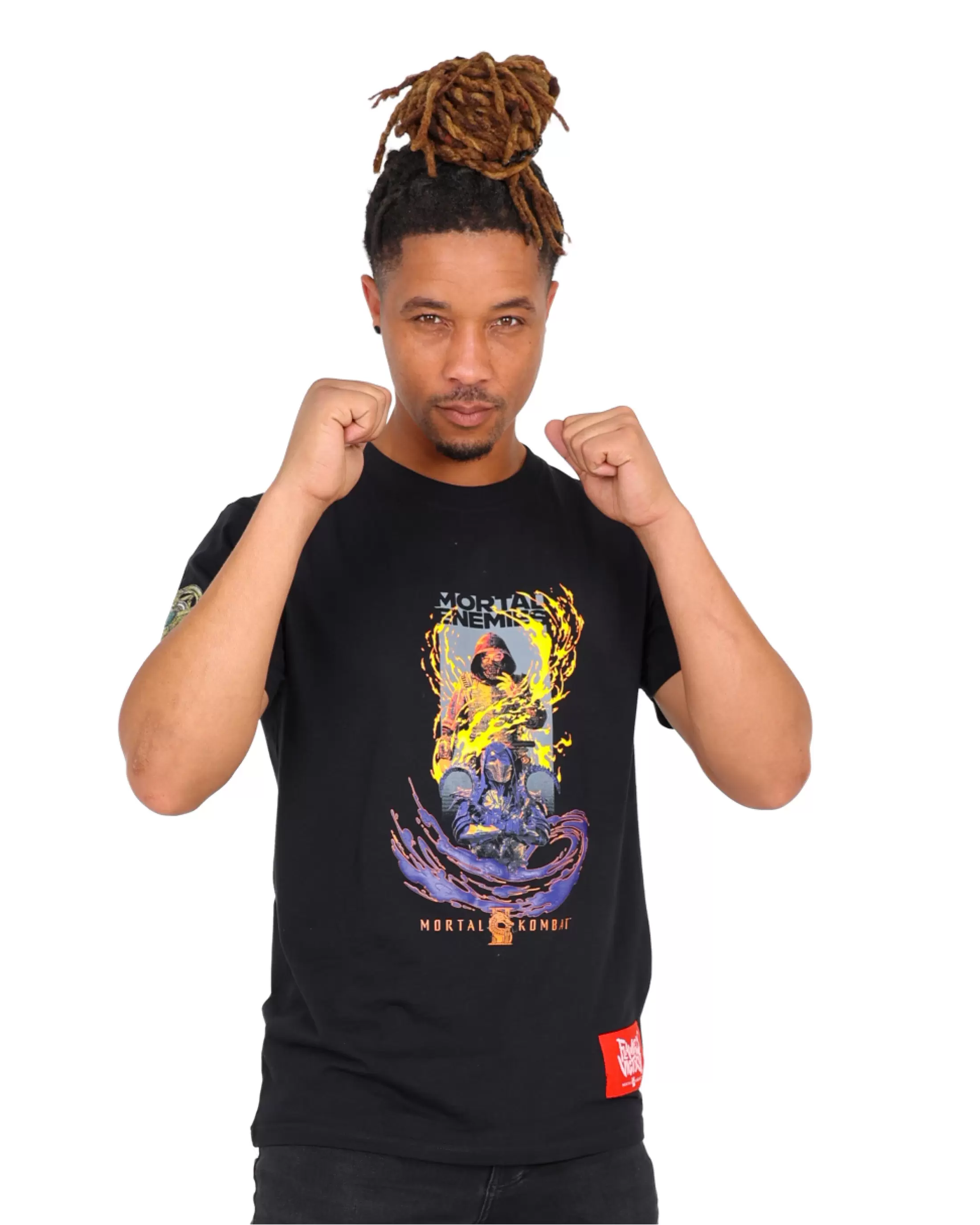 Mortal Kombat II Mortal Enemies - Scorpion & Noob-Saibot Graphic T-Shirt