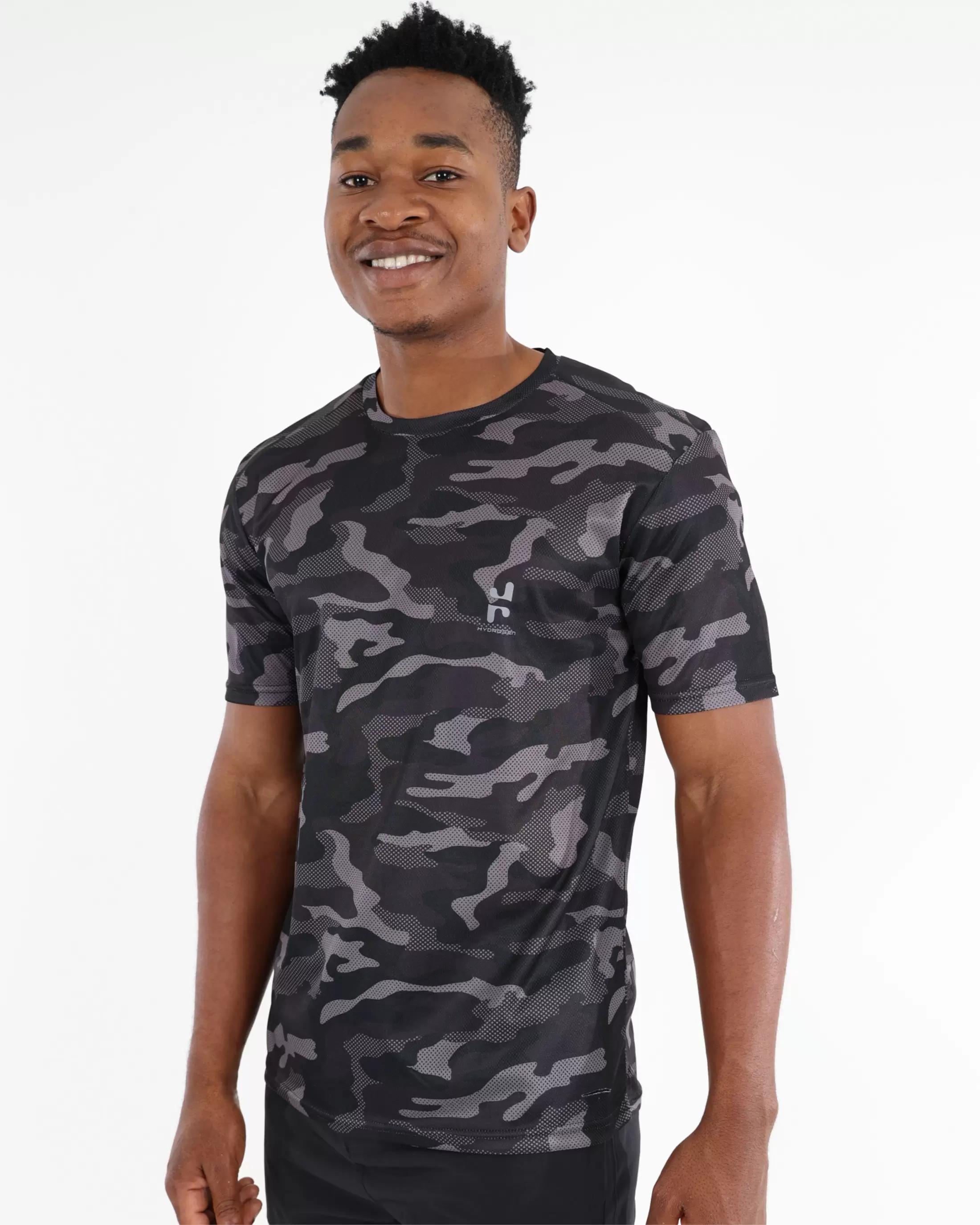 Short Sleeve Camo Print Active T-Shirt