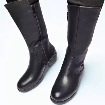 Savoy LONG BLOCK HEEL black boot