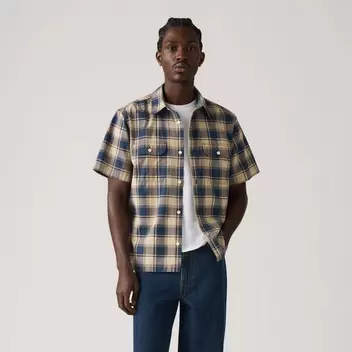 Levi's® Men's Short-Sleeve Dalton Workwear Shirt - Multi Colour
