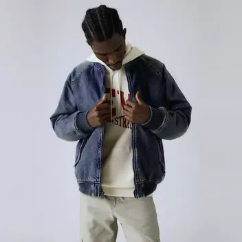 Levi's® Men’s Filbert Flight Jacket - Med Indigo - Worn In