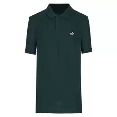 Puma Badge Polo Golfer Youth Terrain Green