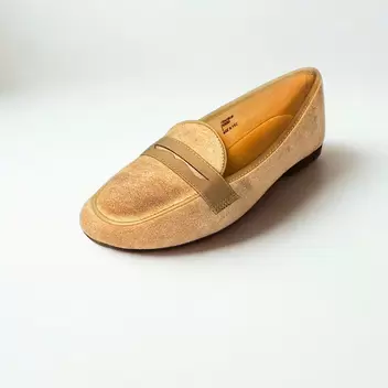 Queue beige SUEDE moccasin