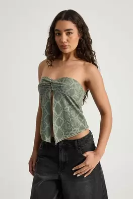 Knot Front Split Bandeau