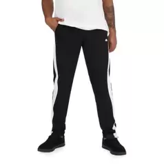 Ellesse Curved Side Stripe Trackpants Mens Black/White