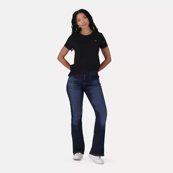 Levi's® Women's Curvy Flare - Dark Indigo - Worn In