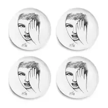 DINNER PLATE SET OF 4eye for detail