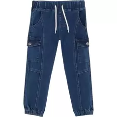 London Republic Denim Cargo Pants Kids Light Wash