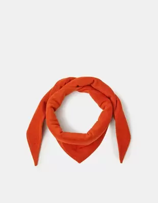 Large Knitted Triangle Scarf