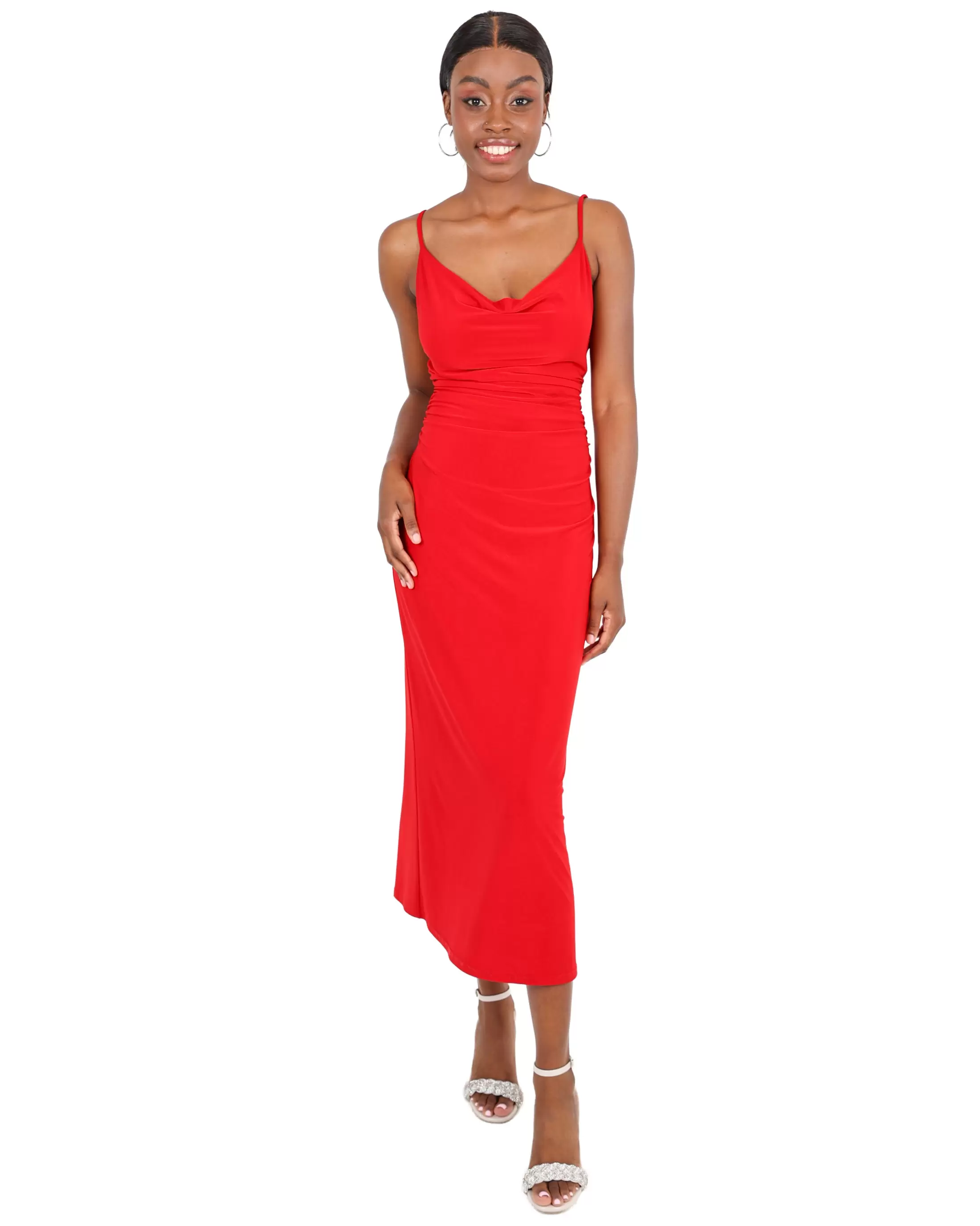 Low Back Strappy Bodycon Dress