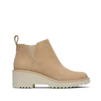 TOMS oatmeal MAUDE wedge boot