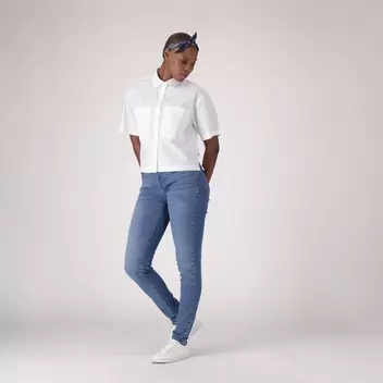 Levi's® Women's Curvy Skinny - Med Indigo - Flat Finish