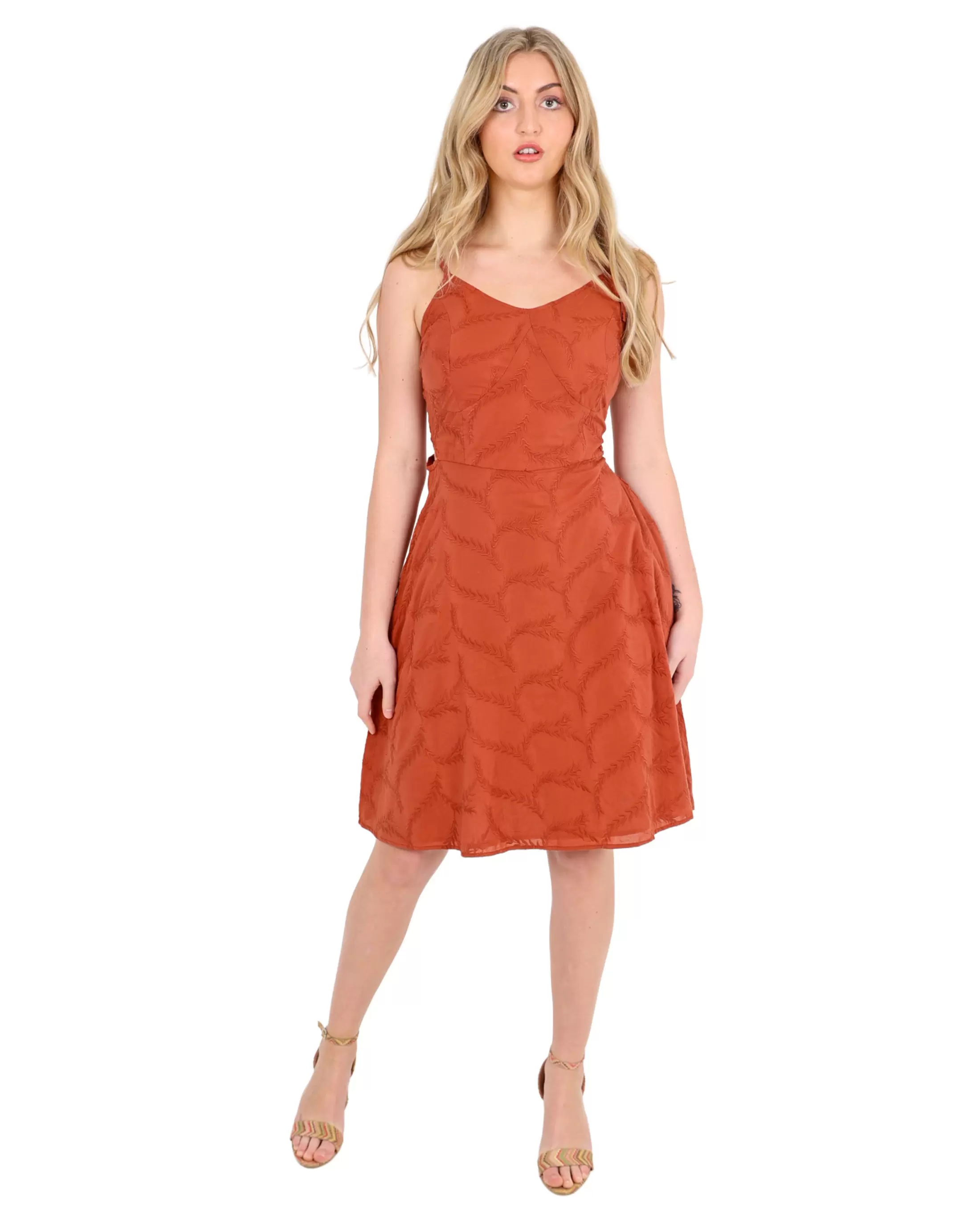 Sofia Cotton Embroidered Cut-Out Dress