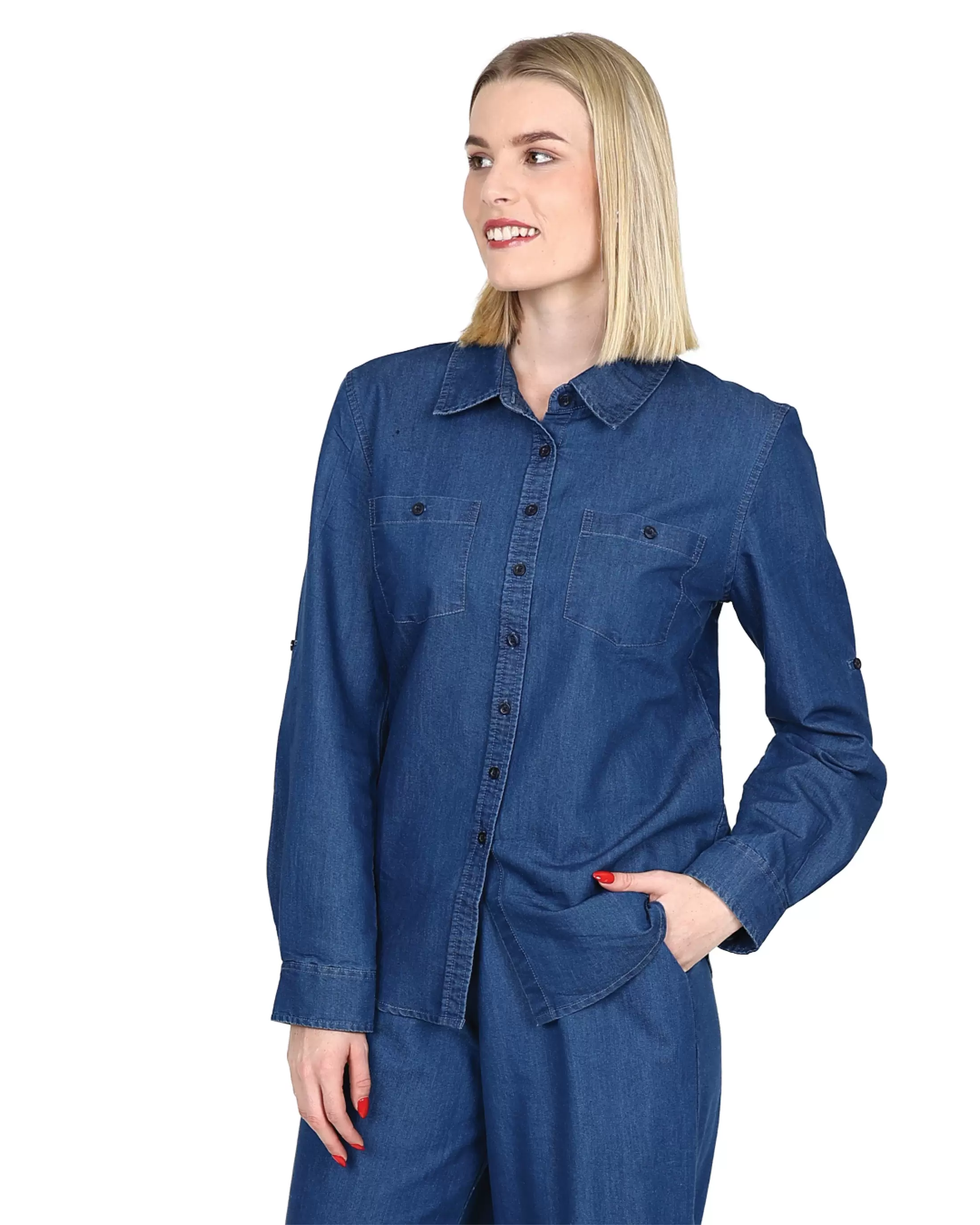Long Sleeve Denim Shirt