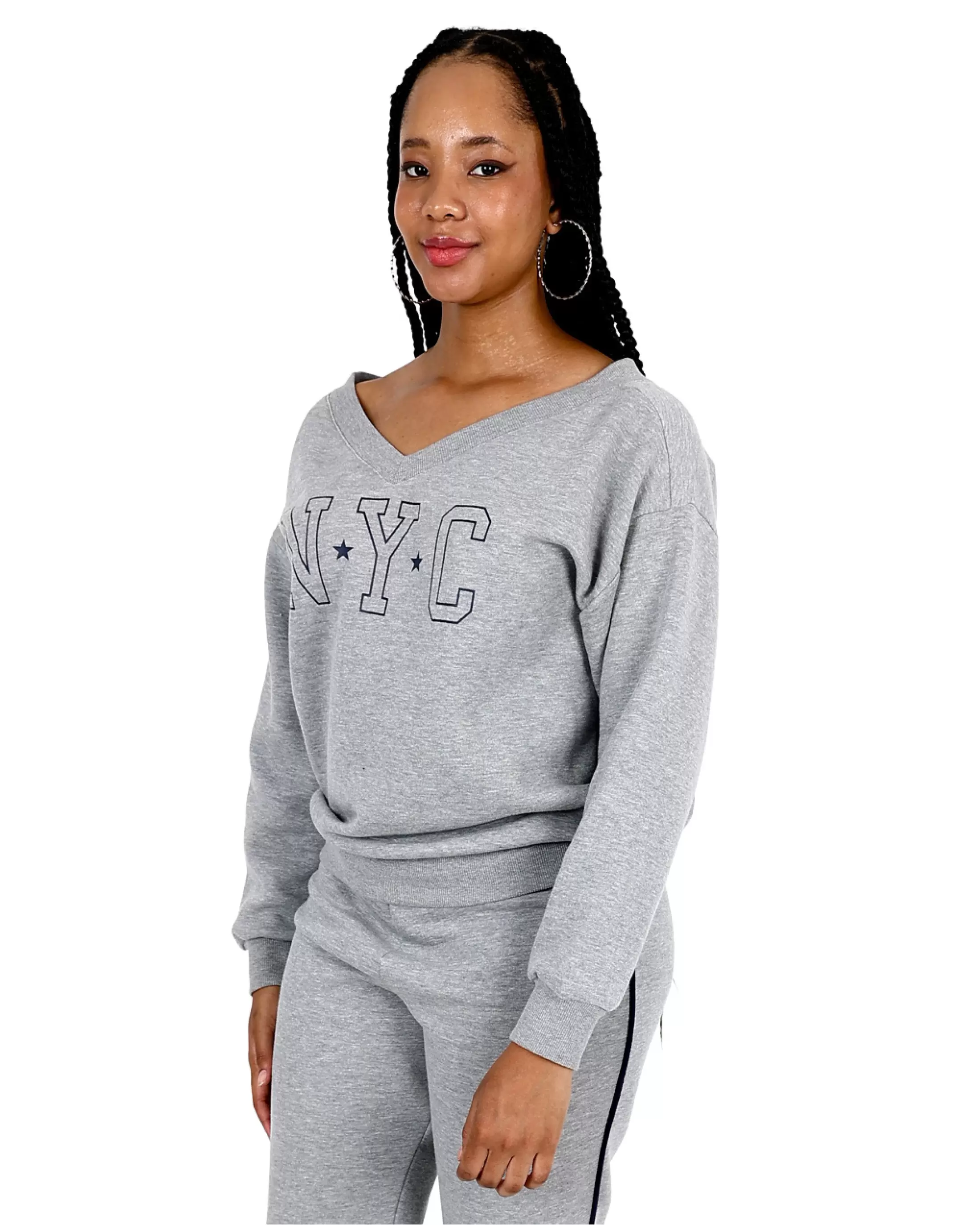 Grey Melange Pullover
