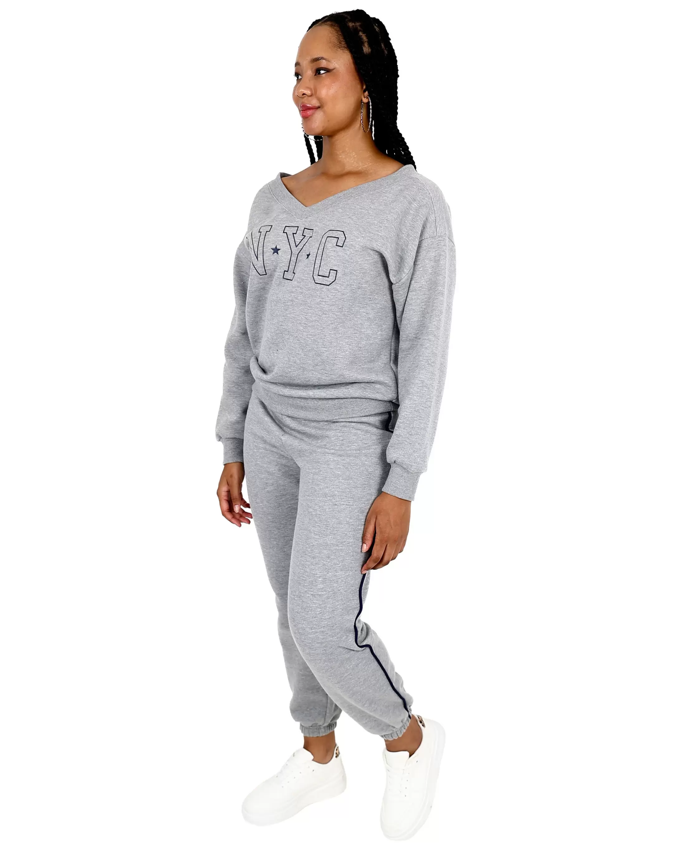 Grey Melange Joggers