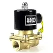 BACOENG VITON 3/8" Brass Electric Solenoid Valve, 12V DC Normally Closed