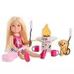 Barbie Chelsea Outdoor Adventures Playset, Family & Friends Set with Small Blonde Doll, Pet Puppy & 5+ Camping Accessories