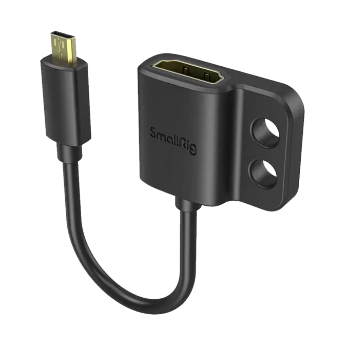 Ultra-Slim Female HDMI Type A to Male Micro-HDMI Type D Adapter Cable