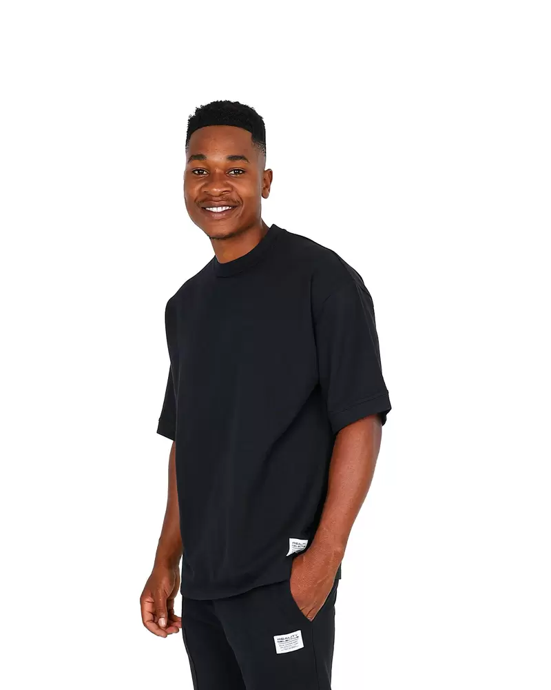 Short Sleeve Black Heavy Weight T-Shirt