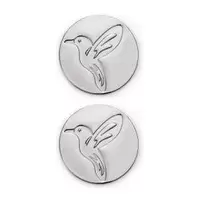 COASTER SET OF 2 - hummingbird