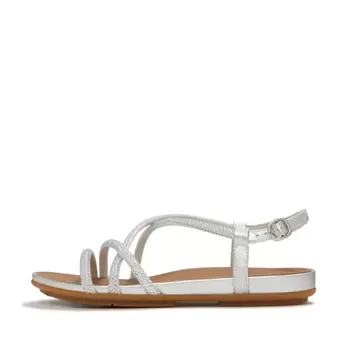 Fitflop silver GRACIE crystal strappy sandals