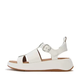 Fitflop urban white F-MODE LEATHER fisherman sandals