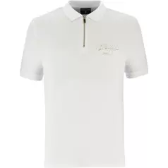 Roberto Vino Embossed Golfer Mens White
