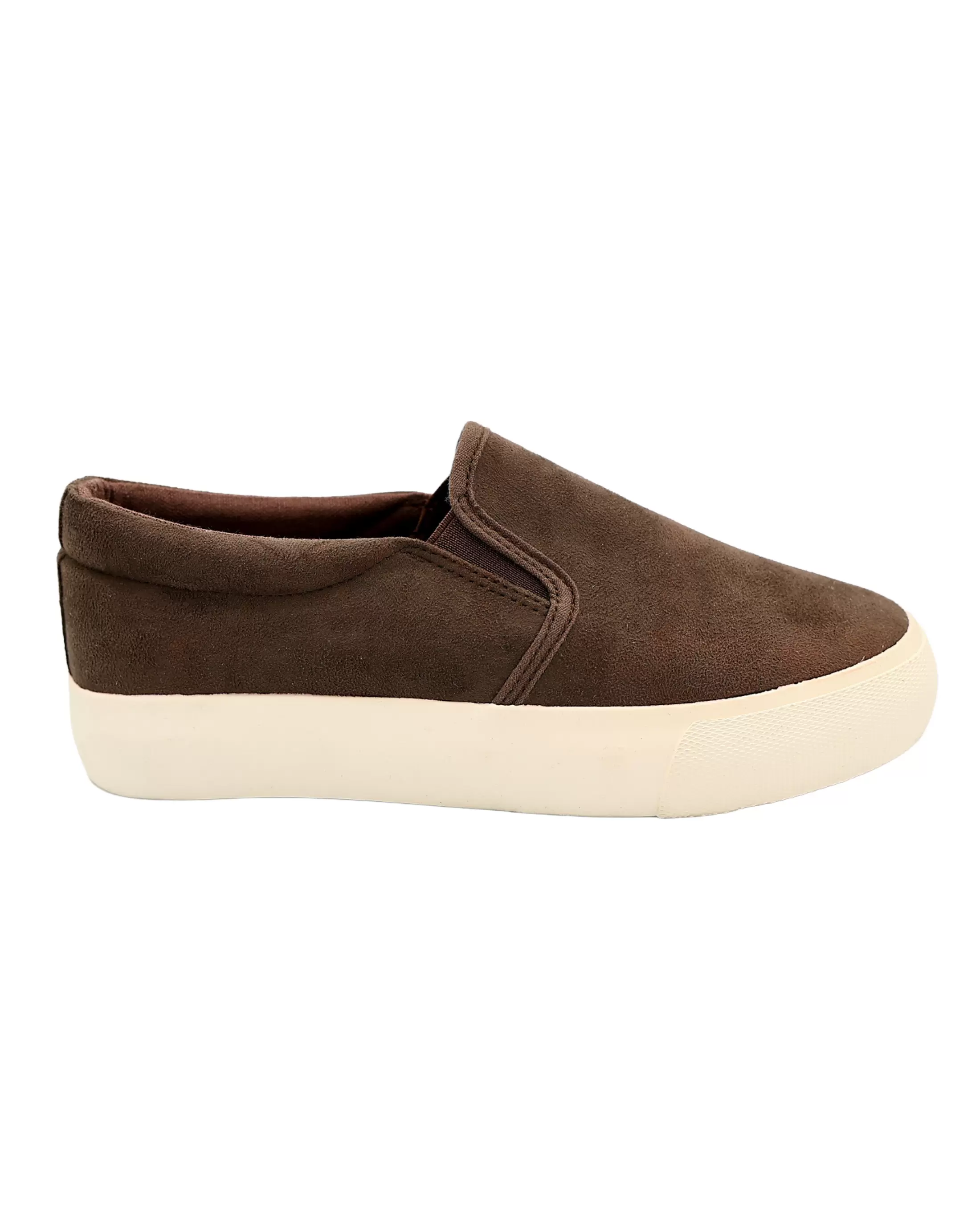 Brown Gusset Slip-On Sneaker