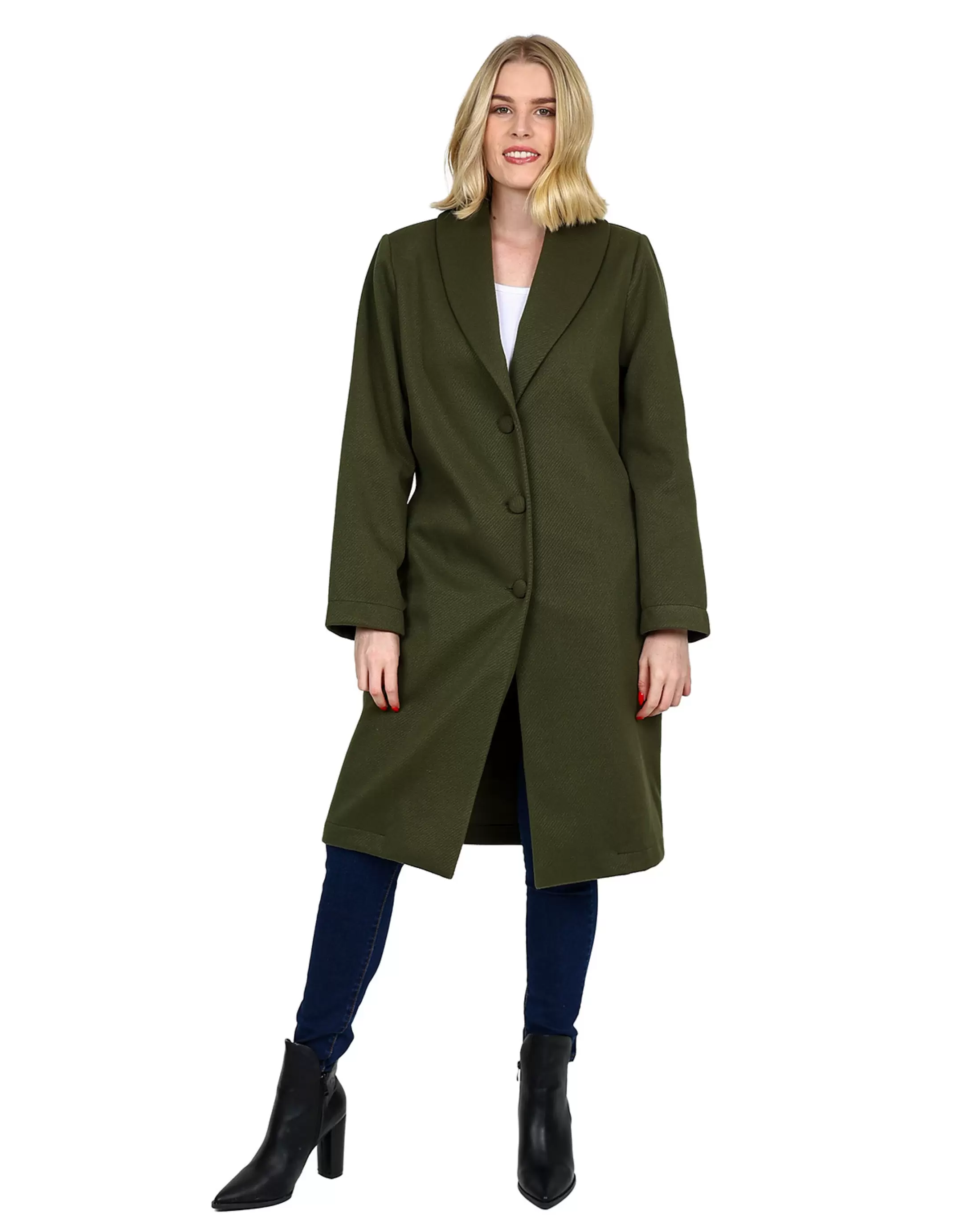 Twill Melton Coat
