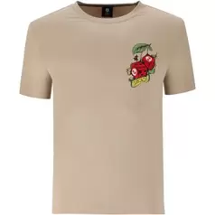 Nikos Skull Dice T-Shirt Mens White Pepper