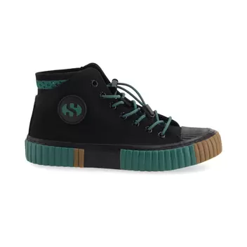 2676 Canvas Hi Top - Black Dk Green Gum                            2676 Canvas Hi Top - Black Dk Green Gum