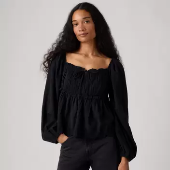 Levi's® Women's Ryan Short-Sleeve Crepe Blouse