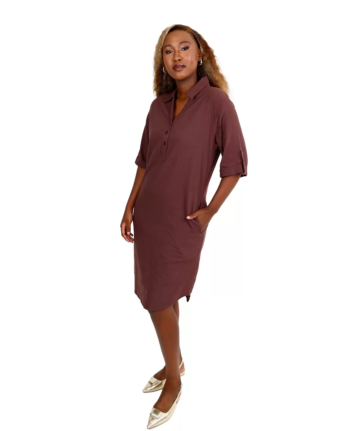 Sienna Short Sleeve Shirt Dress