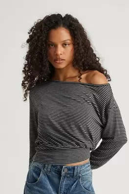 Long Sleeve Off Shoulder Top