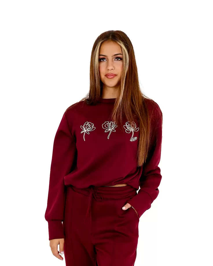 Burgundy Co-Ord Sweater