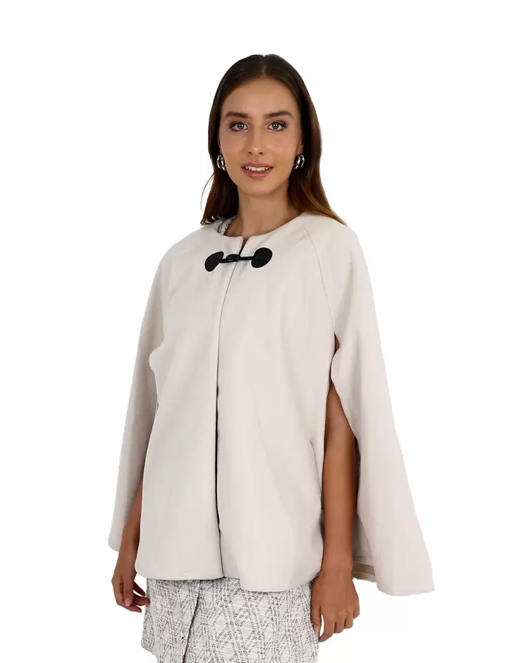 Cream Melton Cape