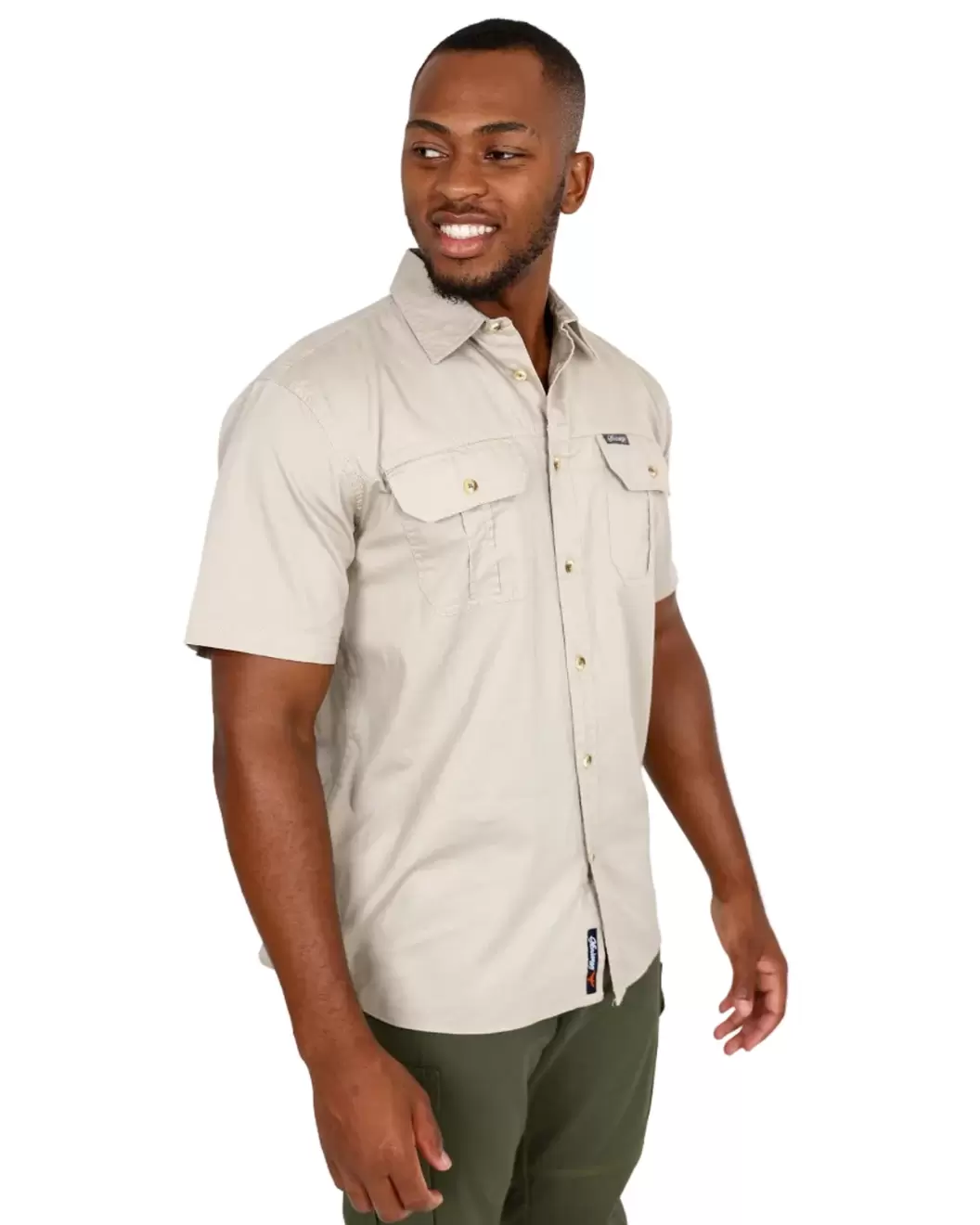Short Sleeve Double Pocket Stone Adventure Shirt