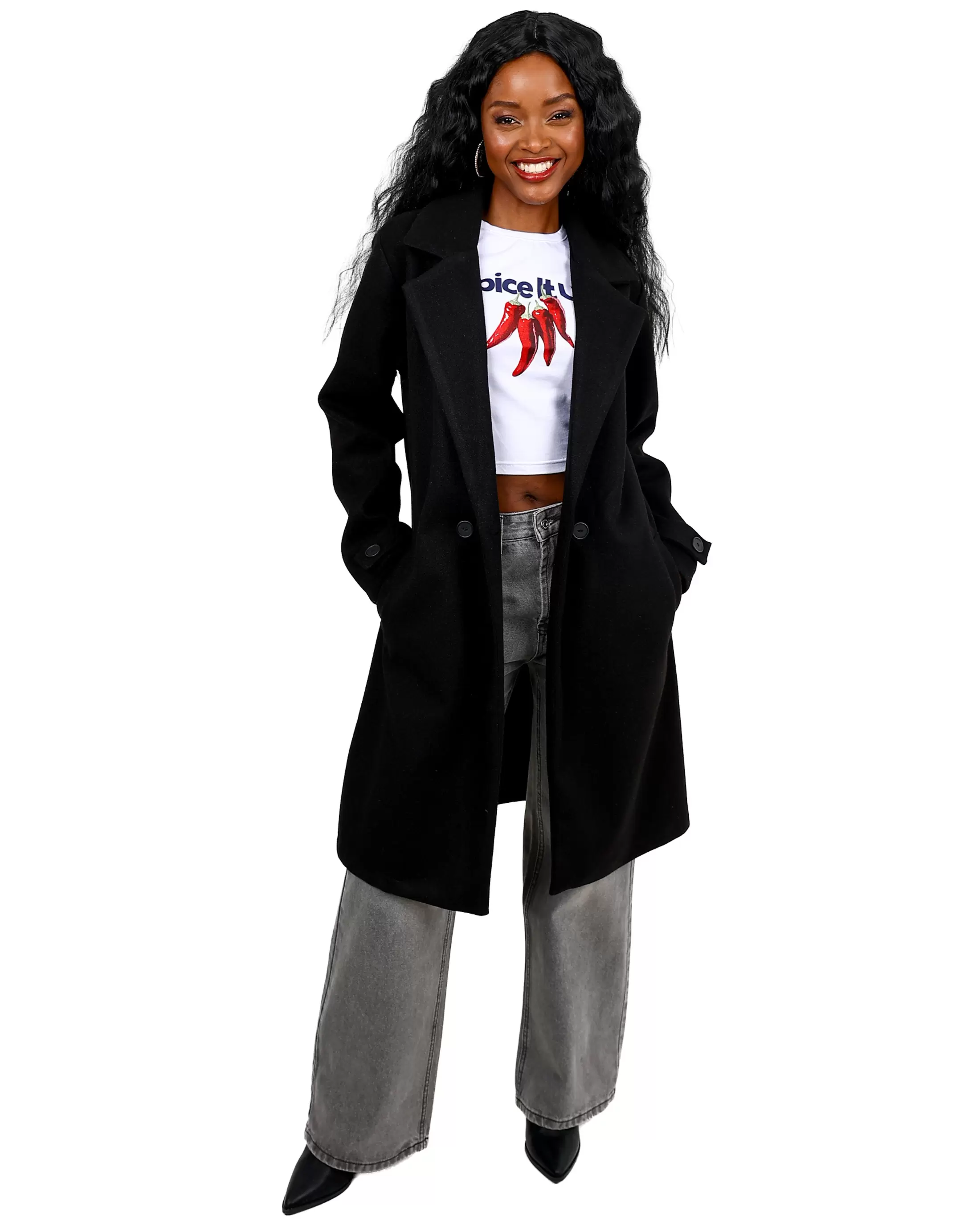 Oversized Melton Coat