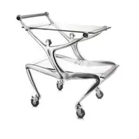 DRINK'S TROLLEY WITH GLASS TOP - man