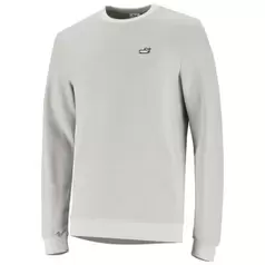 Puma Pique Crewneck Sweatshirt Mens Grey Echo