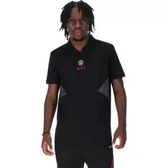 Volkswagen Foldover Collar GTI Stack Golfer Mens Black/Pav