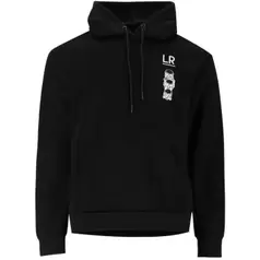 London Republic Skeleton Graphic Hoodie Mens Black