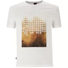 Polo Printed Houndstooth T-shirt Mens White