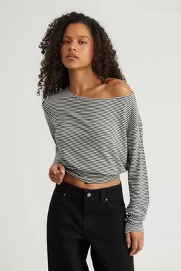 Long Sleeve Off Shoulder Top