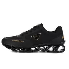 Roberto Vino Eleganza Sneaker Mens Black/Gold