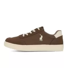 Polo Embroided Basic Sneaker Mens Brown